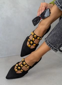 Μπαλαρίνες μυτερές με τρουκς Estil - Μαύρο