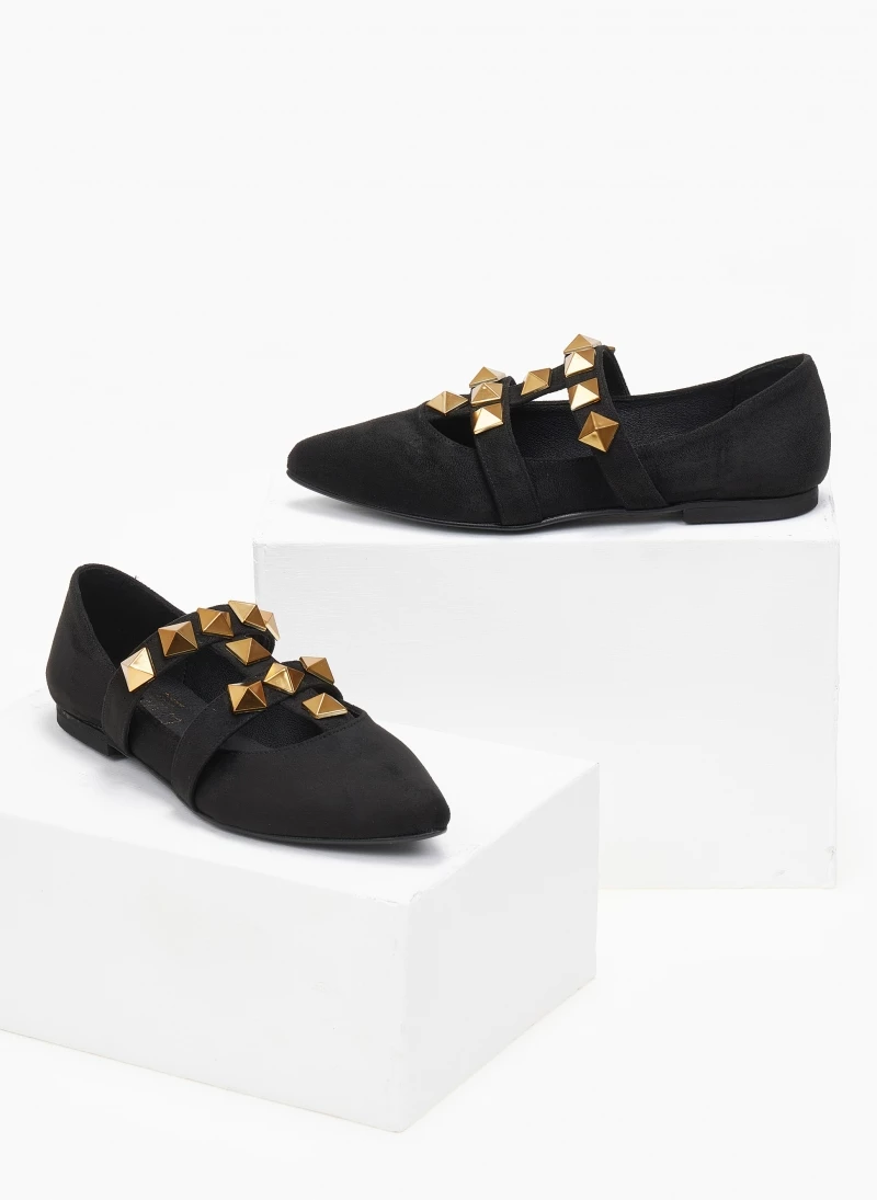 Μπαλαρίνες μυτερές με τρουκς Estil - Μαύρο - Image 3