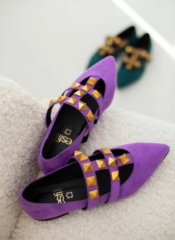 Μπαλαρίνες μυτερές με τρουκς Estil - Μωβ 7 Μπαλαρίνες μυτερές με τρουκς Estil - Μωβ -The Fashion Project Κατάστημα mpalarines muteres me trouks estil 108944 pzk4