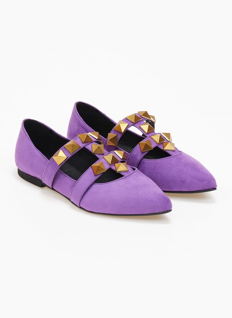 Μπαλαρίνες μυτερές με τρουκς estil - Μωβ Μπαλαρίνες μυτερές με τρουκς Estil - Μωβ -The Fashion Project Κατάστημα mpalarines muteres me trouks estil 108944 v7ah