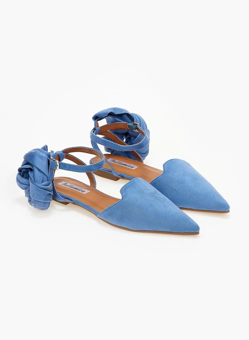 Μπαλαρίνες suede με lace up δέσιμο - Γαλάζιο The Fashion Project Μπαλαρίνες Suede με Lace Up δέσιμο - Γαλάζιο -The Fashion Project Κατάστημα mpalarines suede me lace up desimo 103385 fbdw