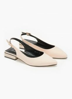 The Fashion Project Μπαλαρίνες υφασμάτινες μυτερές - Nude -The Fashion Project Κατάστημα mpalarines ufasmatines muteres 111490 96hw