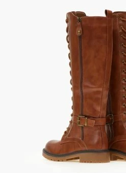 The Fashion Project Μπότες με κορδόνια και ζωνάκι - Ταμπά 7 The Fashion Project Μπότες με κορδόνια και ζωνάκι - Ταμπά -The Fashion Project Κατάστημα mpotes biker me kordonia 107176 hdn9