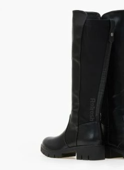 Μπότες Chunky με ελαστικό τμήμα Refresh 170184 - Μαύρο -The Fashion Project Κατάστημα mpotes casual me elastiko tmima refresh170184 106235 tp5g