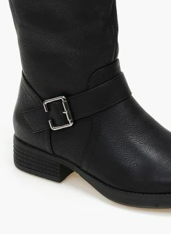 The Fashion Project Μπότες Casual με ζωνάκι - Μαύρο -The Fashion Project Κατάστημα mpotes casual me zwnaki 108210 pfby