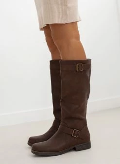 The Fashion Project Μπότες Casual με ζωνάκι - Καφέ