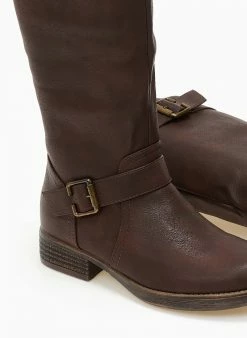 The Fashion Project Μπότες Casual με ζωνάκι - Καφέ -The Fashion Project Κατάστημα mpotes casual me zwnaki 108211 kn6l