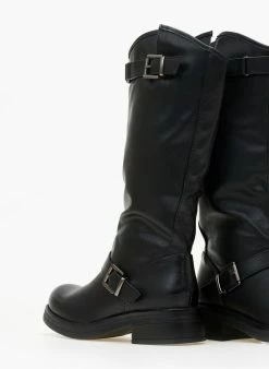 The Fashion Project Μπότες Casual με ζωνάκια - Μαύρο -The Fashion Project Κατάστημα mpotes casual me zwnakia 106248 b8hu