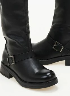 The Fashion Project Μπότες Casual με ζωνάκια - Μαύρο -The Fashion Project Κατάστημα mpotes casual me zwnakia 106248 gv2s