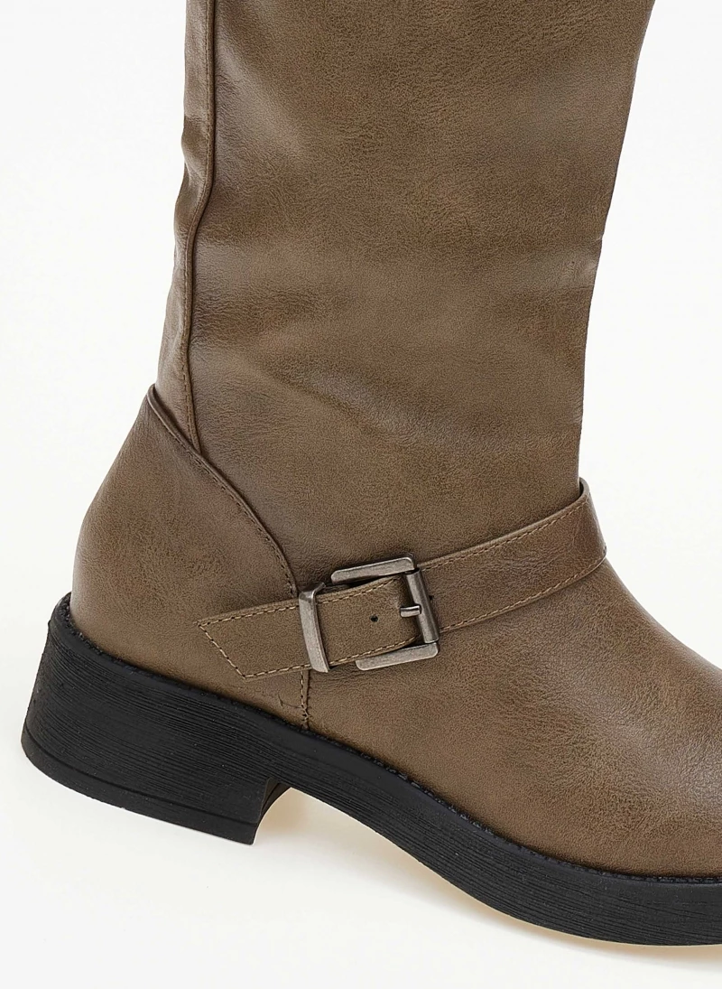 Μπότες casual με ζωνάκια - Χακί The Fashion Project Μπότες Casual με ζωνάκια - Χακί -The Fashion Project Κατάστημα mpotes casual me zwnakia 106250 m7d2