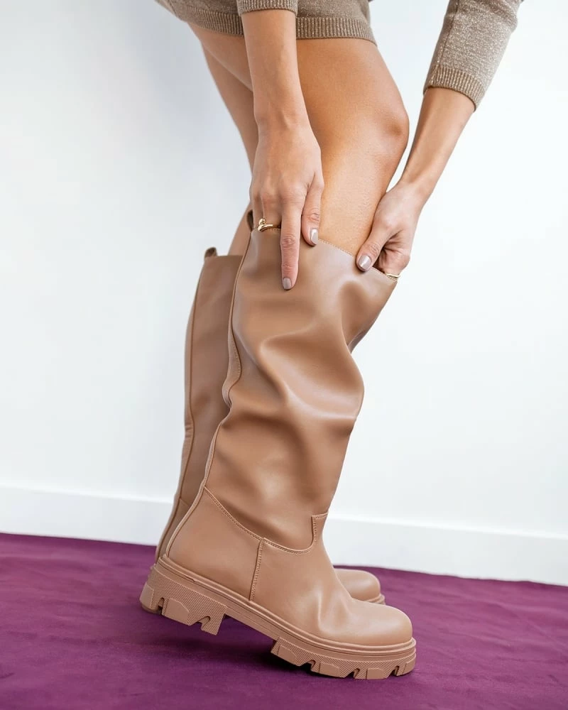 Μπότες chunky χωρίς φερμουάρ - Πούρο The Fashion Project Μπότες Chunky χωρίς φερμουάρ - Πούρο -The Fashion Project Κατάστημα mpotes chynky xwris fermouar 98346 omhg