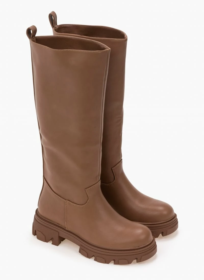 Μπότες chunky χωρίς φερμουάρ - Πούρο The Fashion Project Μπότες Chunky χωρίς φερμουάρ - Πούρο -The Fashion Project Κατάστημα mpotes chynky xwris fermouar 98346