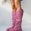 The Fashion Project Μπότες Chunky χωρίς φερμουάρ - Ροζ