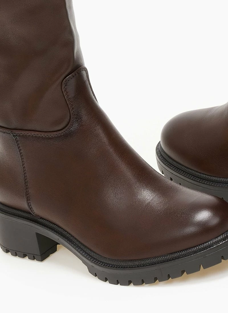 Μπότες φλατ με ζωνάκι - Καφέ The Fashion Project Μπότες φλατ με ζωνάκι - Καφέ -The Fashion Project Κατάστημα mpotes flat me zwnaki 108886 jsdh