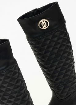 The Fashion Project Μπότες ιππασίας καπιτονέ - Μαύρο -The Fashion Project Κατάστημα mpotes ippasias kapitone 106664 6p5g