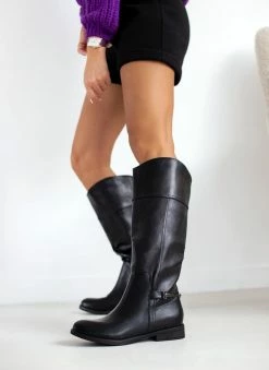 The Fashion Project Μπότες ιππασίας με μεταλλικό διακοσμητικό - Μαύρο