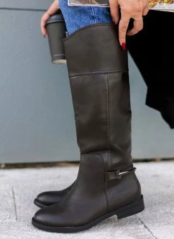 The Fashion Project Μπότες ιππασίας με μεταλλικό διακοσμητικό - Καφέ