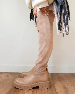 The Fashion Project Μπότες πάνω από το γόνατο με Chunky σόλα - Πούρο -The Fashion Project Κατάστημα mpotes isies panw apo to gonato 98367 dfe9