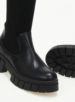 The Fashion Project Μπότες κάλτσα με ζωνάκι - Μαύρο -The Fashion Project Κατάστημα mpotes kaltsa me zwnaki 106653 vc4v