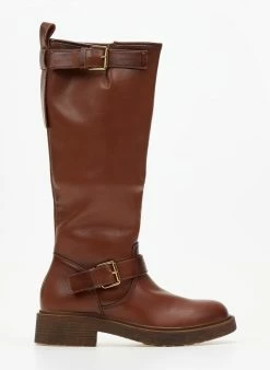 The Fashion Project Μπότες με ζωνάκια - Ταμπά -The Fashion Project Κατάστημα mpotes me zwnakia 106257 4s6o