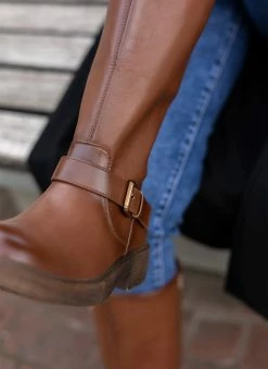 The Fashion Project Μπότες με ζωνάκια - Ταμπά -The Fashion Project Κατάστημα mpotes me zwnakia 106257 efby