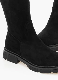 The Fashion Project Μπότες πάνω από το γόνατο Suede - Μαύρο 7 The Fashion Project Μπότες πάνω από το γόνατο Suede - Μαύρο -The Fashion Project Κατάστημα mpotes suede panw apo to gonato 98908 h5hv