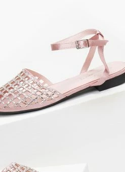 The Fashion Project Μπαλαρίνες με στρας - Ροζ -The Fashion Project Κατάστημα mules diatrita me strass 110863 vlzx