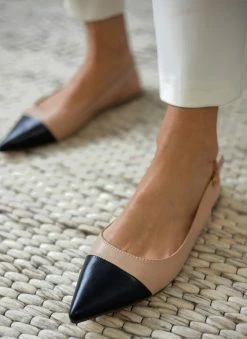 The Fashion Project Μπαλαρίνες μυτερές με λουράκι - Μπεζ