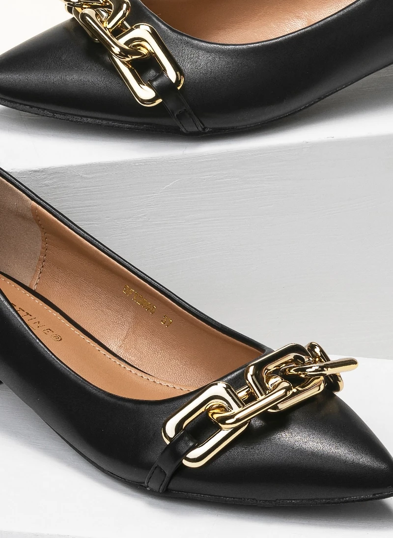 Γόβες μυτερές με χαμηλό τακούνι - Μαύρο The Fashion Project Γόβες μυτερές με χαμηλό τακούνι - Μαύρο -The Fashion Project Κατάστημα mutera govakia me xamilo takouni 95512 mcpw