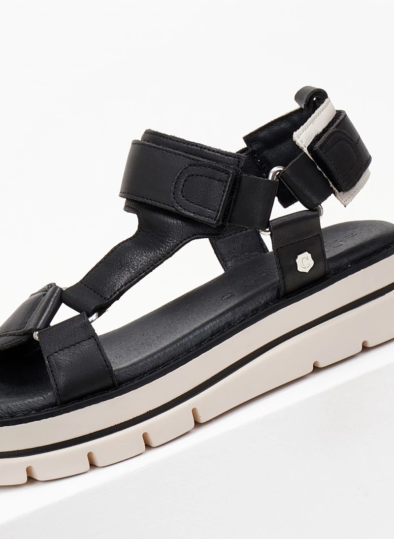 Σανδάλια δερμάτινα sporty Carmela 68543 - Μαύρο Σανδάλια δερμάτινα Sporty Carmela 68543 - Μαύρο -The Fashion Project Κατάστημα pedila dermatina me velcro carmela 68543 104893 d2cn