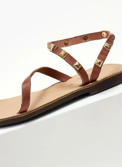 Σανδάλια δερμάτινα με τρουκς Estil - Ταμπά -The Fashion Project Κατάστημα pedila isia dermatina me trouks 104503 bg5x