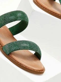 Σανδάλια δερμάτινα με δύο φάσες Estil - Πράσινο -The Fashion Project Κατάστημα sandalia dermatina estil me duo fases 105560 1swo