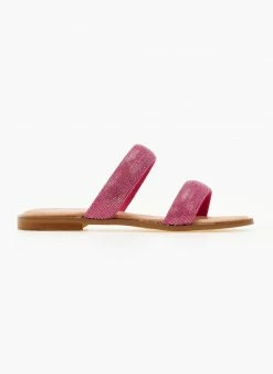 Σανδάλια δερμάτινα με δύο φάσες Estil - Φούξια -The Fashion Project Κατάστημα sandalia dermatina estil me duo fases 105561 nvov