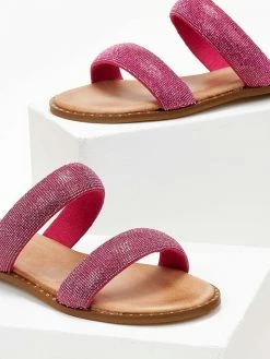 Σανδάλια δερμάτινα με δύο φάσες Estil - Φούξια -The Fashion Project Κατάστημα sandalia dermatina estil me duo fases 105561 snbu