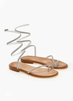 Σανδάλια δερμάτινα με στρας έλασμα Estil - Ασημί 7 Σανδάλια δερμάτινα με στρας έλασμα Estil - Ασημί -The Fashion Project Κατάστημα sandalia dermatina estil me strass elasma 105581 pa1k
