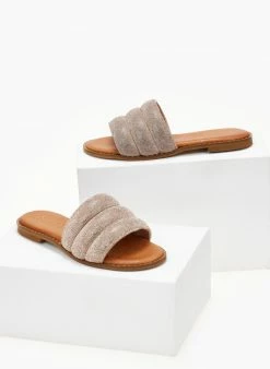 Σανδάλια δερμάτινα με στρας φάσα Estil - Χαλκός -The Fashion Project Κατάστημα sandalia dermatina estil me strass fasa 105034 pe4s