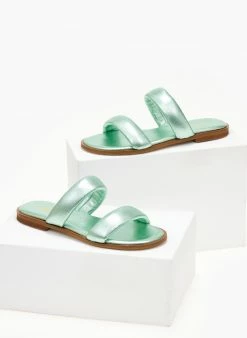 Σανδάλια δερμάτινα μεταλλιζέ Estil - Πράσινο 4 Σανδάλια δερμάτινα μεταλλιζέ Estil - Πράσινο -The Fashion Project Κατάστημα sandalia dermatina estil metallize 105878 t2ki