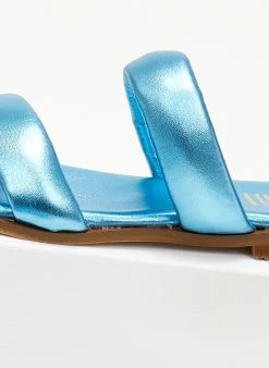 Σανδάλια δερμάτινα μεταλλιζέ Estil - Μπλε 4 Σανδάλια δερμάτινα μεταλλιζέ Estil - Μπλε -The Fashion Project Κατάστημα sandalia dermatina estil metallize 105880 0xmr