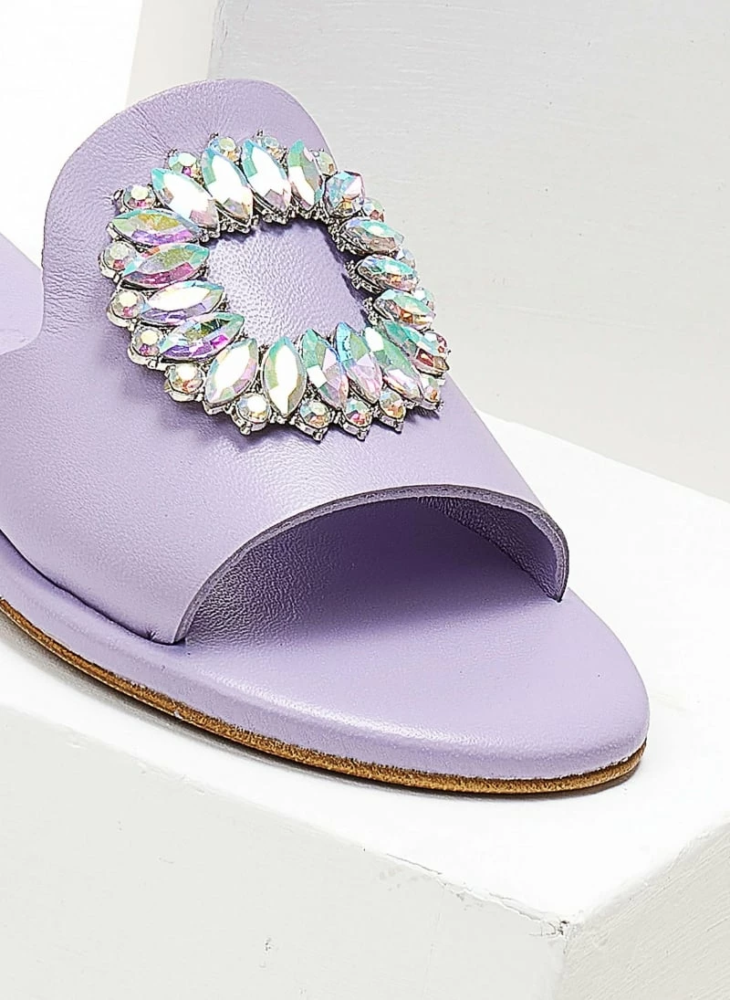 Σανδάλια δερμάτινα IRIS με ιριδίζουσες πέτρες - Λιλά Σανδάλια δερμάτινα IRIS με ιριδίζουσες πέτρες - Λιλά -The Fashion Project Κατάστημα sandalia dermatina iris me iridizouses petres 104323 k96y