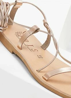 Σανδάλια δερμάτινα με κορδόνια Iris - Χαλκός 5 Σανδάλια δερμάτινα με κορδόνια Iris - Χαλκός -The Fashion Project Κατάστημα sandalia dermatina iris me kordonia 103365 28f1