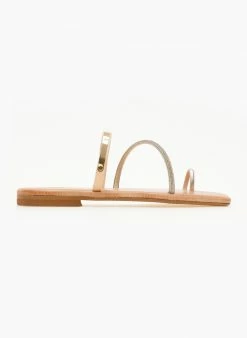 Σανδάλια δερμάτινα με μεταλλική λεπτομέρεια Iris - Χρυσό 6 Σανδάλια δερμάτινα με μεταλλική λεπτομέρεια Iris - Χρυσό -The Fashion Project Κατάστημα sandalia dermatina iris me metalliki leptomereia 105386 zvwz