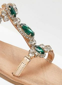 Σανδάλια δερμάτινα με πέτρες Iris - Φυσικό 5 Σανδάλια δερμάτινα με πέτρες Iris - Φυσικό -The Fashion Project Κατάστημα sandalia dermatina iris me petres 102691 8g2l