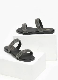 Σανδάλια δερμάτινα με στρας Estil - Μαύρο 5 Σανδάλια δερμάτινα με στρας Estil - Μαύρο -The Fashion Project Κατάστημα sandalia dermatina me stras estil 111629 xn1w