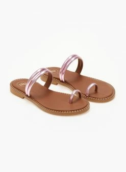 Σανδάλια δερμάτινα με διπλό λουράκι Tfp - Ροζ 6 Σανδάλια δερμάτινα με διπλό λουράκι Tfp - Ροζ -The Fashion Project Κατάστημα sandalia dermatina tfp me diplo louraki 105181 nif6
