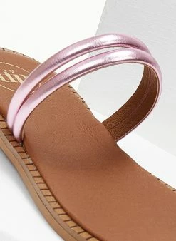 Σανδάλια δερμάτινα με διπλό λουράκι Tfp - Ροζ 4 Σανδάλια δερμάτινα με διπλό λουράκι Tfp - Ροζ -The Fashion Project Κατάστημα sandalia dermatina tfp me diplo louraki 105181 ogcl