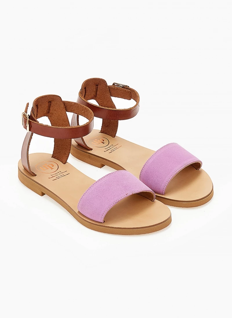 Σανδάλια δερμάτινα με μπαρέτα tfp - Λιλά Σανδάλια δερμάτινα με μπαρέτα Tfp - Λιλά -The Fashion Project Κατάστημα sandalia dermatina tfp me mpareta 104235 1jfj