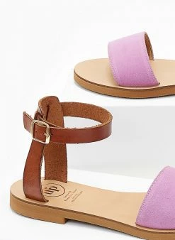 Σανδάλια δερμάτινα με μπαρέτα Tfp - Λιλά 5 Σανδάλια δερμάτινα με μπαρέτα Tfp - Λιλά -The Fashion Project Κατάστημα sandalia dermatina tfp me mpareta 104235 t993