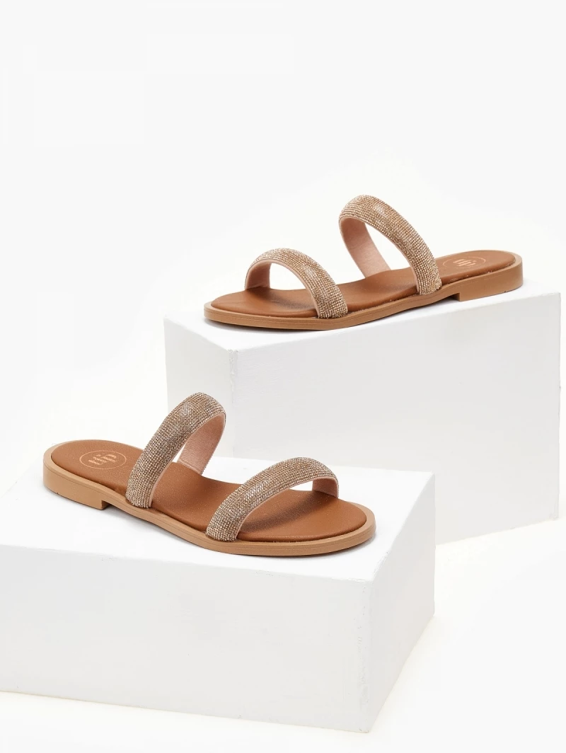 Σανδάλια δερμάτινα με στρας φάσες tfp - Χαλκός Σανδάλια δερμάτινα με στρας φάσες Tfp - Χαλκός -The Fashion Project Κατάστημα sandalia dermatina tfp me strass fases 105418 442w