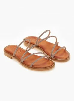 Σανδάλια δερμάτινα με στρας λουράκια Tfp - Χαλκός 6 Σανδάλια δερμάτινα με στρας λουράκια Tfp - Χαλκός -The Fashion Project Κατάστημα sandalia dermatina tfp me strass lourakia 101688 4ikg