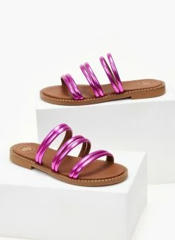 Σανδάλια δερμάτινα σε μεταλλικά χρώματα Tfp - Φούξια 6 Σανδάλια δερμάτινα σε μεταλλικά χρώματα Tfp - Φούξια -The Fashion Project Κατάστημα sandalia dermatina tfp se metallika xrwmata 105185 4afm